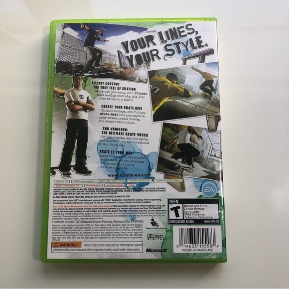 Skate Xbox 360 Game - Picture 3 of 4